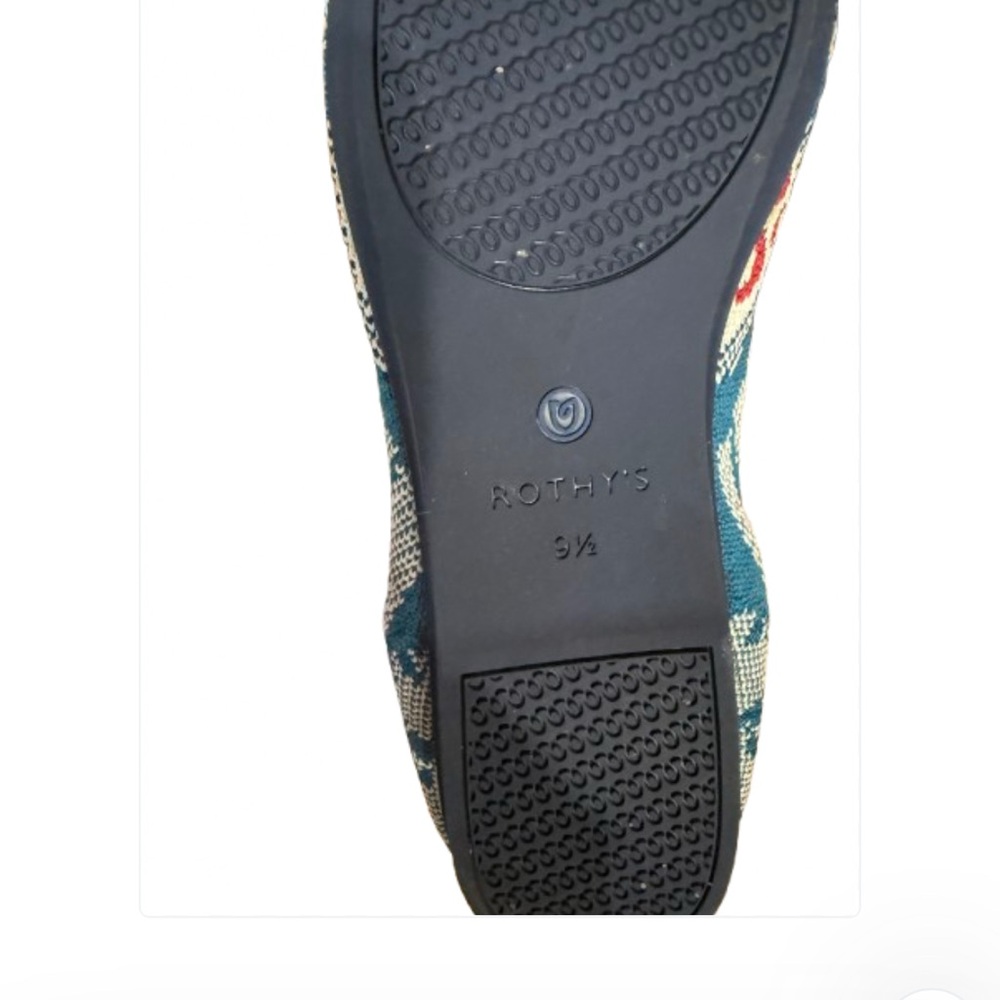 Rothy's Blue and Red Patterned Flats - Picture 2 of 2
